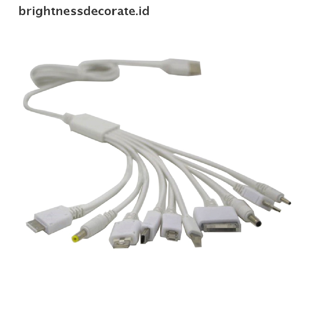 Kabel Adapter Charger USB Multifungsi 10 In 1 Untuk Iphone 6 / 7