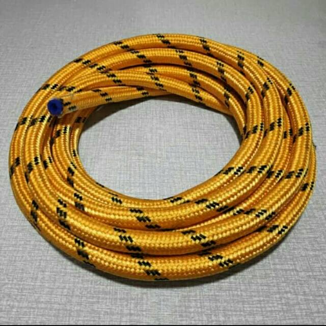 Selang serat kuning thailand selang FPR aeromotive, selang hawa,  selang bensin, harga untuk 1 meter