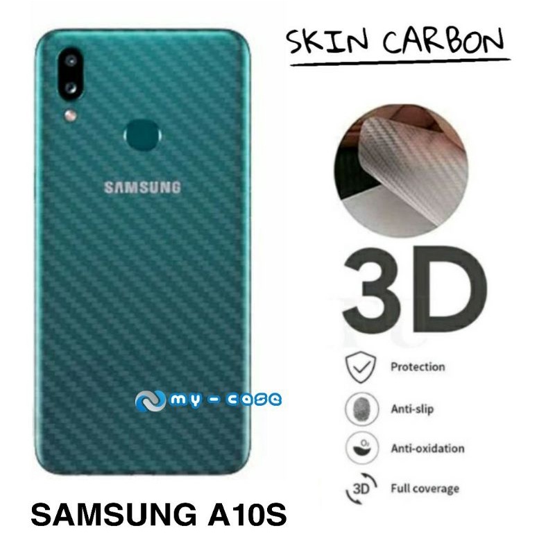 Garskin Carbon Samsung A10S Garskin Anti Gores Belakang
