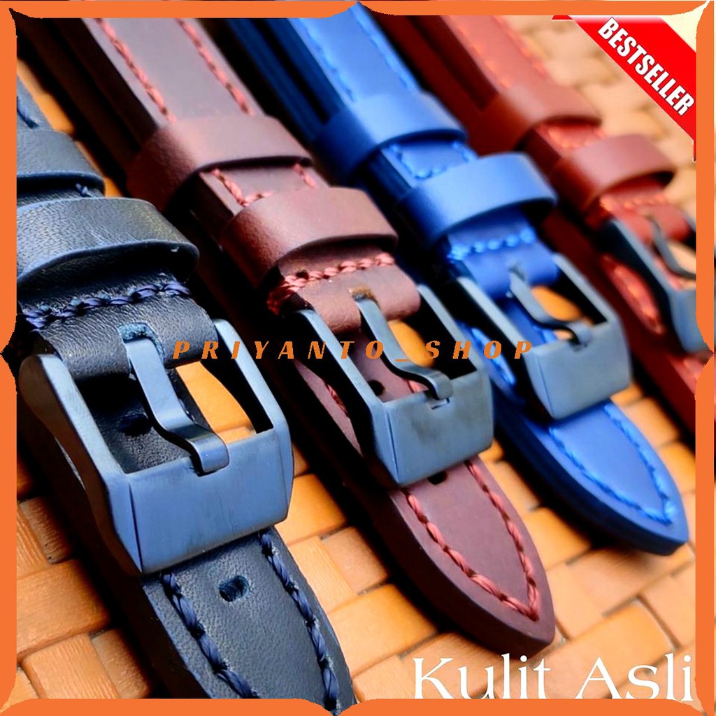 STRAP TALI JAM TANGAN LEATHERS NAUTICA KULIT ASLI 22MM 24MM STRAP KULIT ASLI