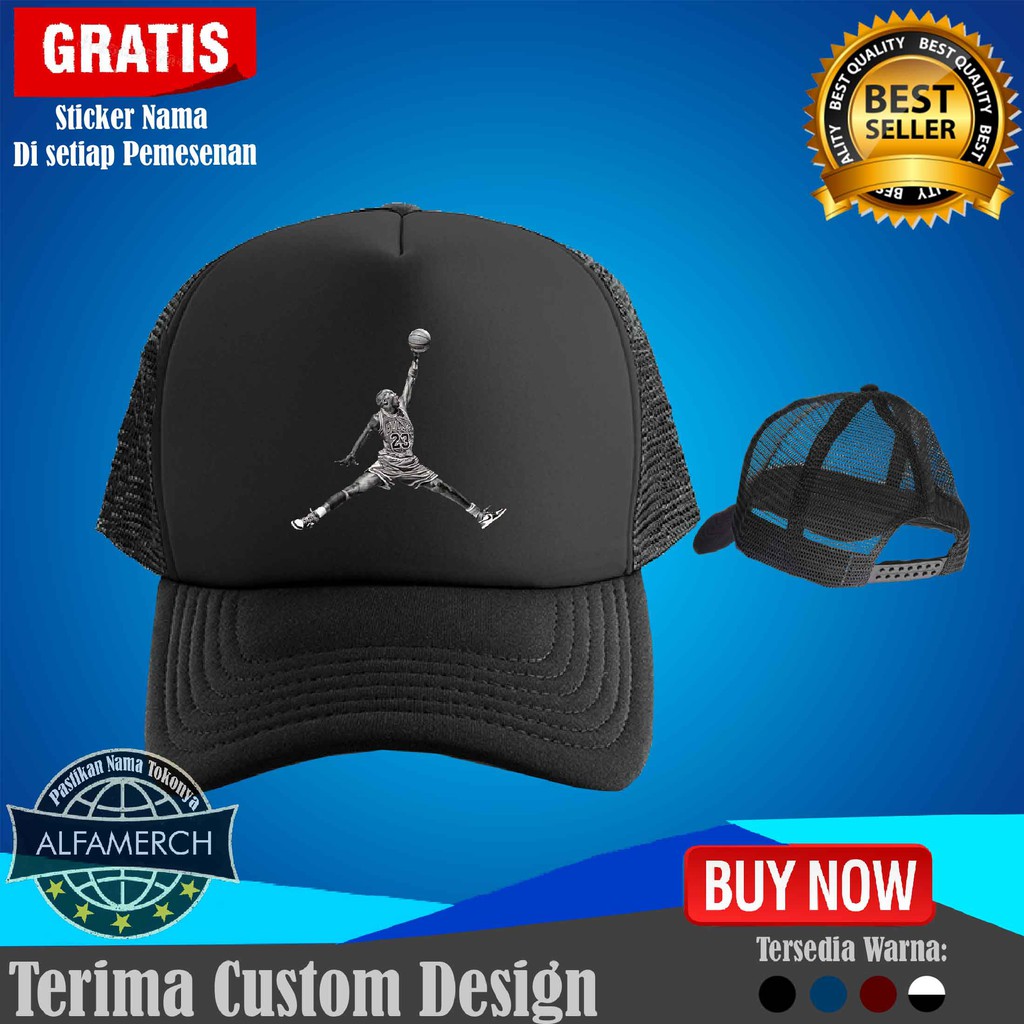 Topi Jaring Trucker Murah Nike Air Jordan Elegant Keren Pria Dan Wanita ALFAMERCH