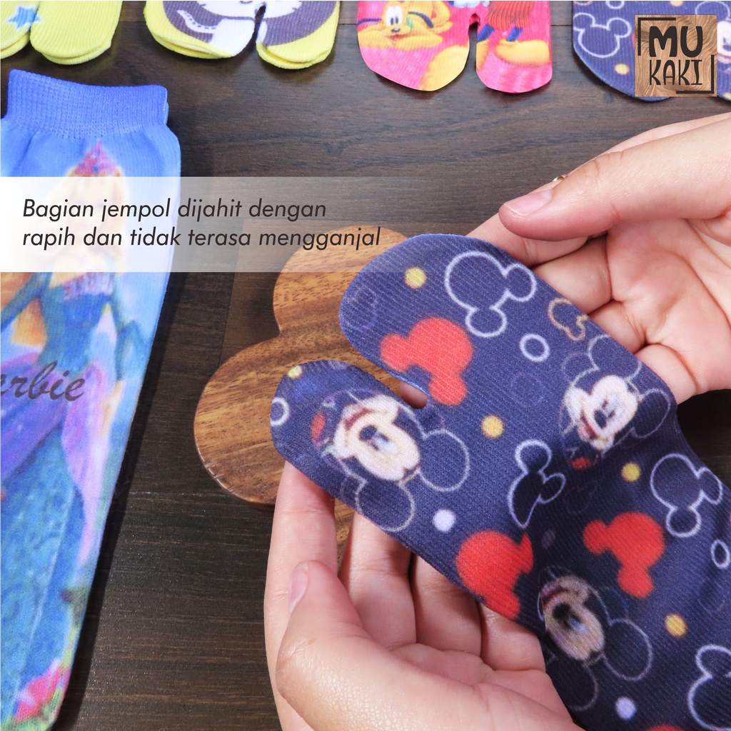 Kaos Kaki Jempol Anak Printing Karakter Murah Mukaki P