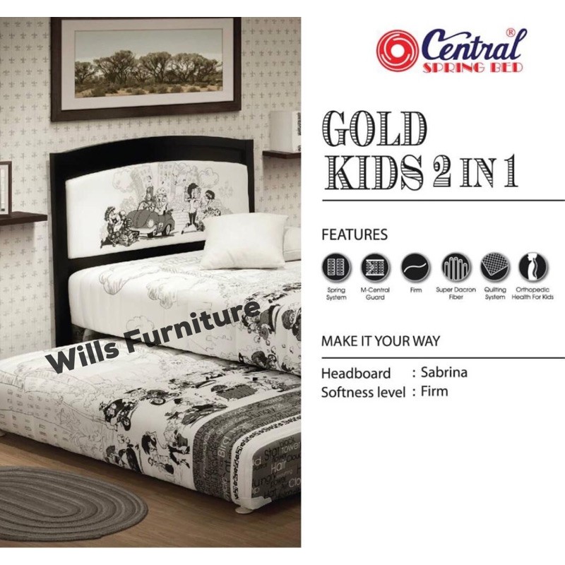 central springbed 2in1 murah makassar