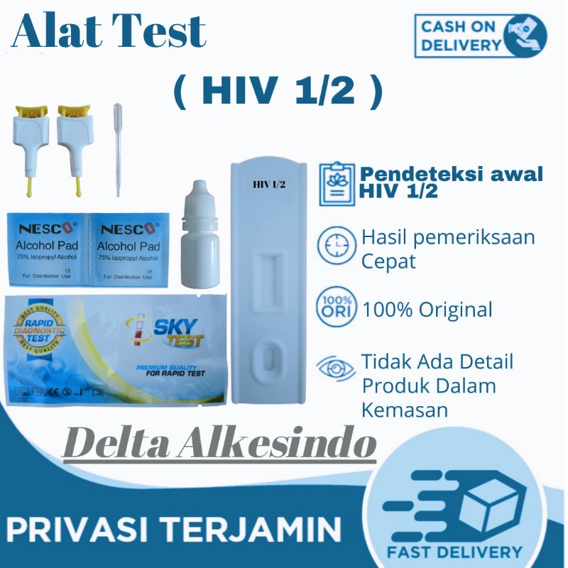 Jual Alat Tes HIV 1/2 akurat mandiri satuan Sky Test Shopee Indonesia