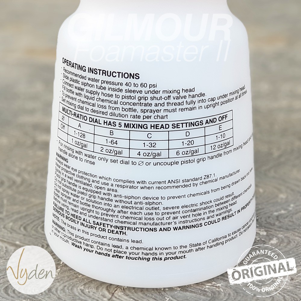 GILMOUR Foamaster II Foam Gun Snow Wash menggunakan selang air biasa MURAH