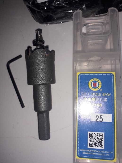 Hole Saw Besi Tct 25mm C Mart Hole Saw Metal Besi 25mm