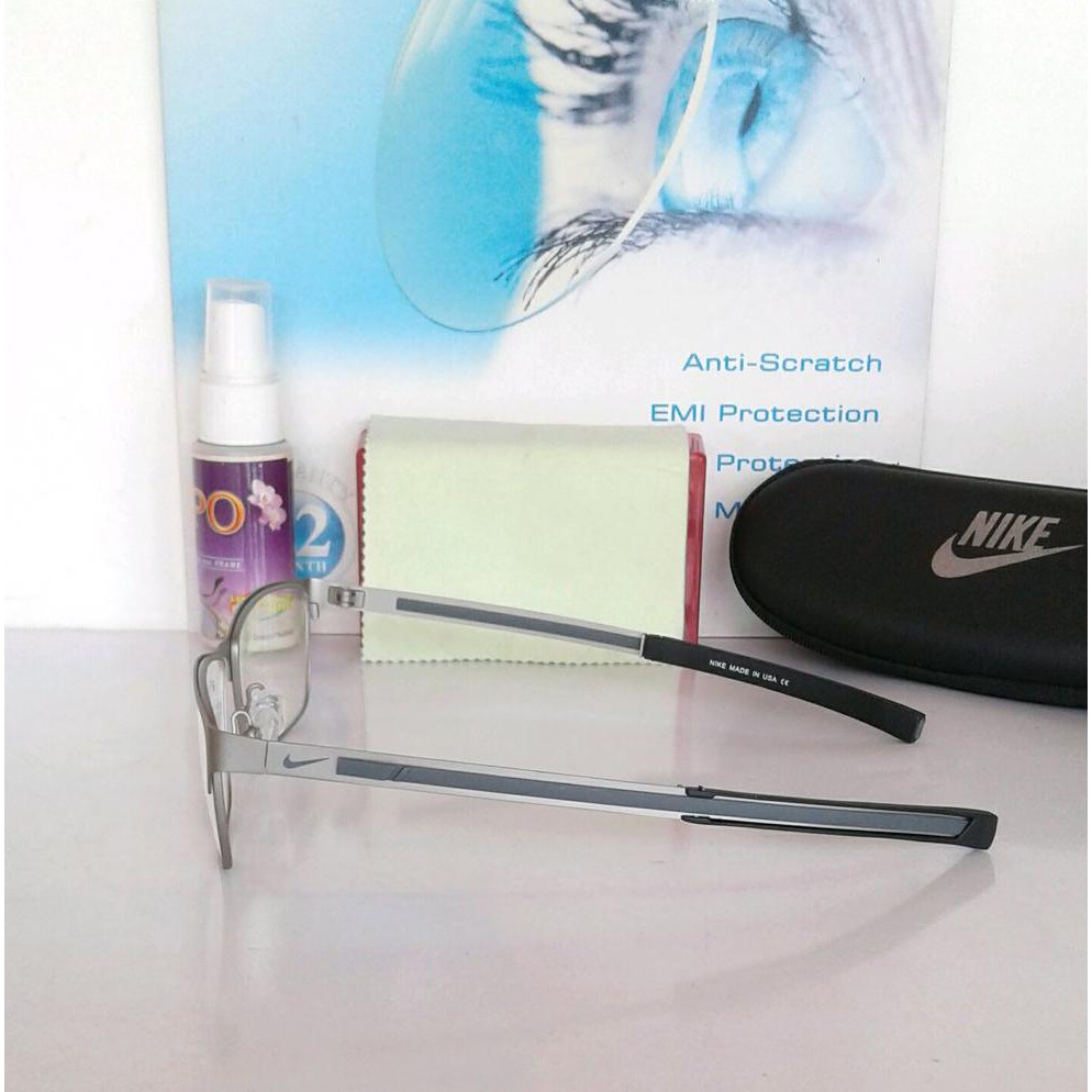 JUAL FRAME KACAMATA NIKE4287 BLK SIL KACAMATA MINUS MAGNET OLAHRAGA SALE