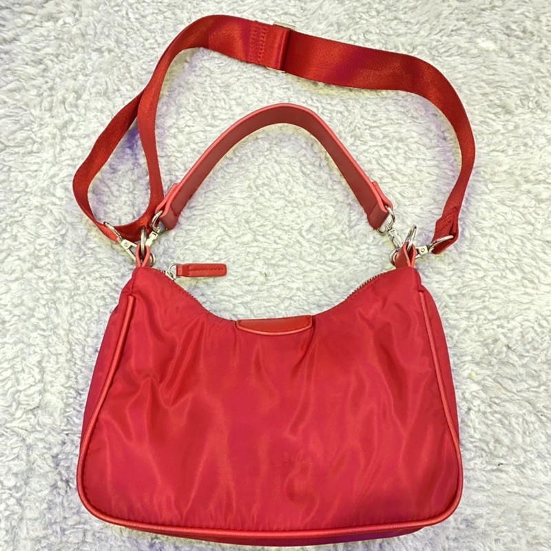 Mango Double Handle Baguette Bag