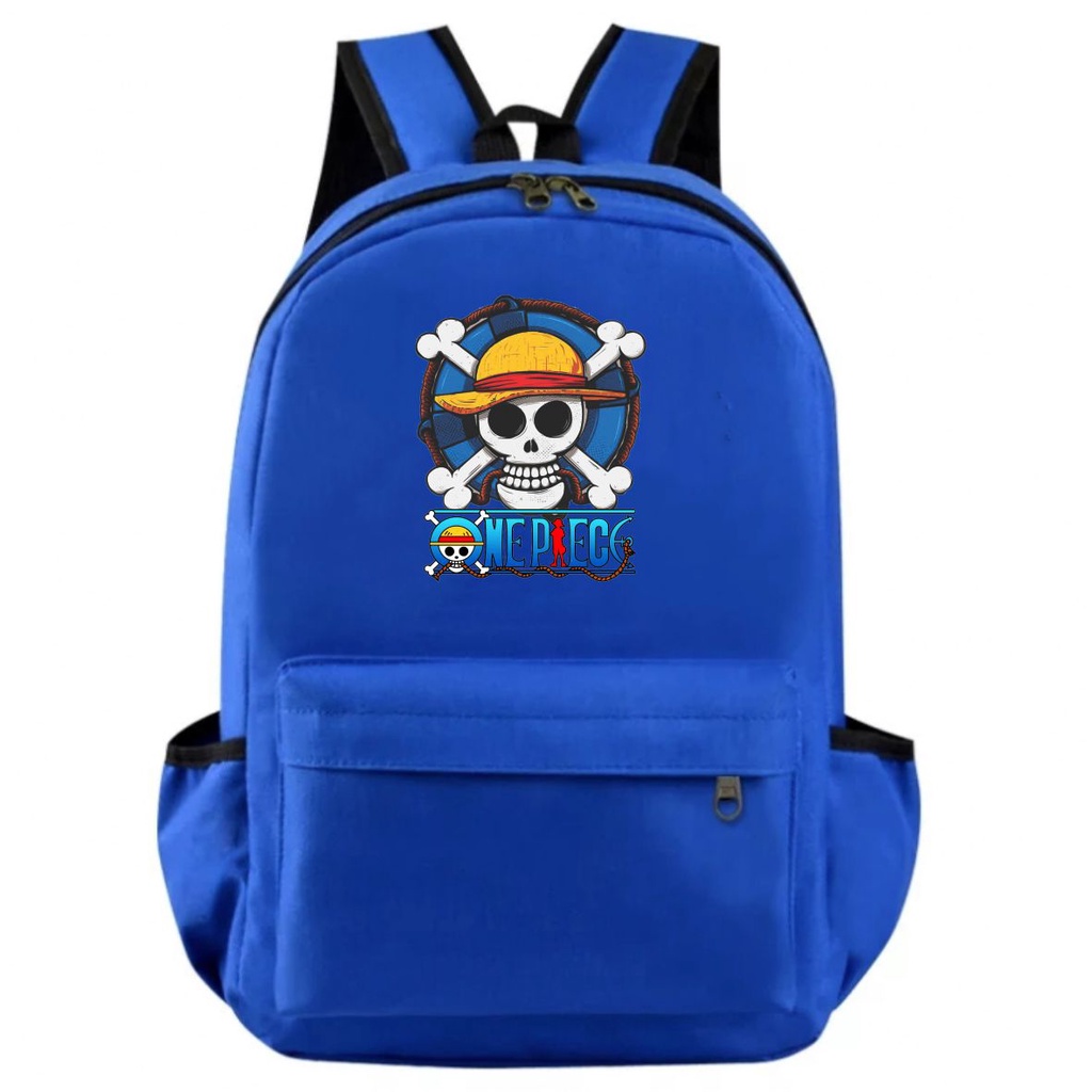 PVJ Tas Ransel Sekolah Anime One Piece Luffy Backpack Anime Full Colour