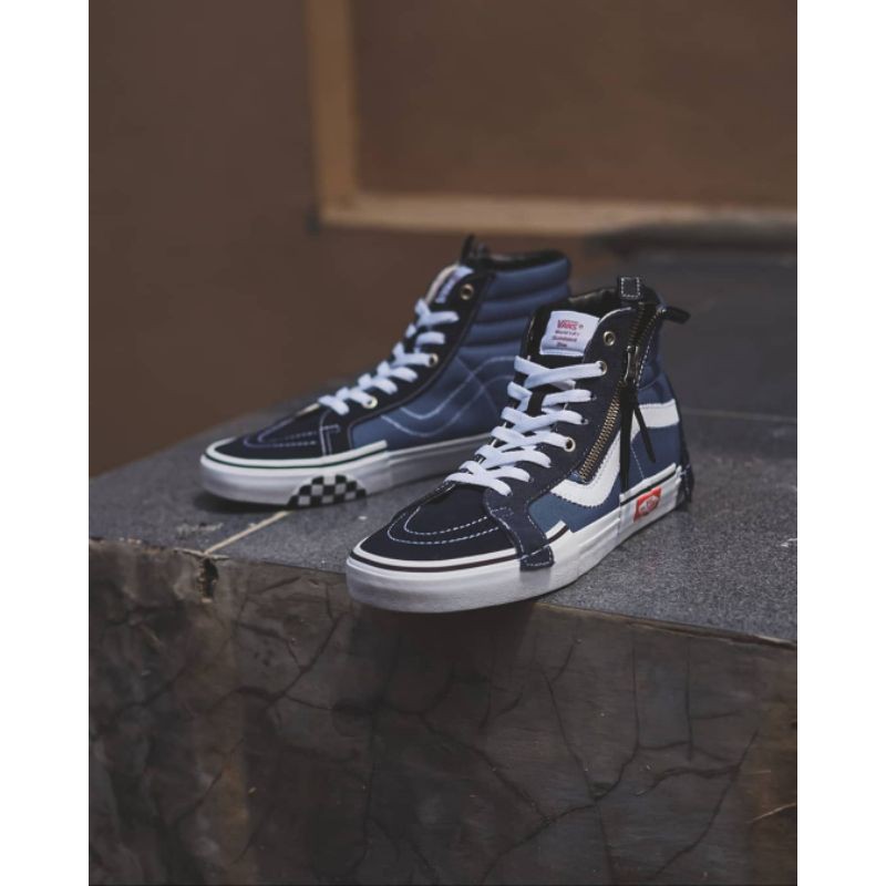 VANS SK8 HI CUT AND PASTE PARISIAN NIGHT/NAVY(RESMI PT.NAVYA INDONESIA)