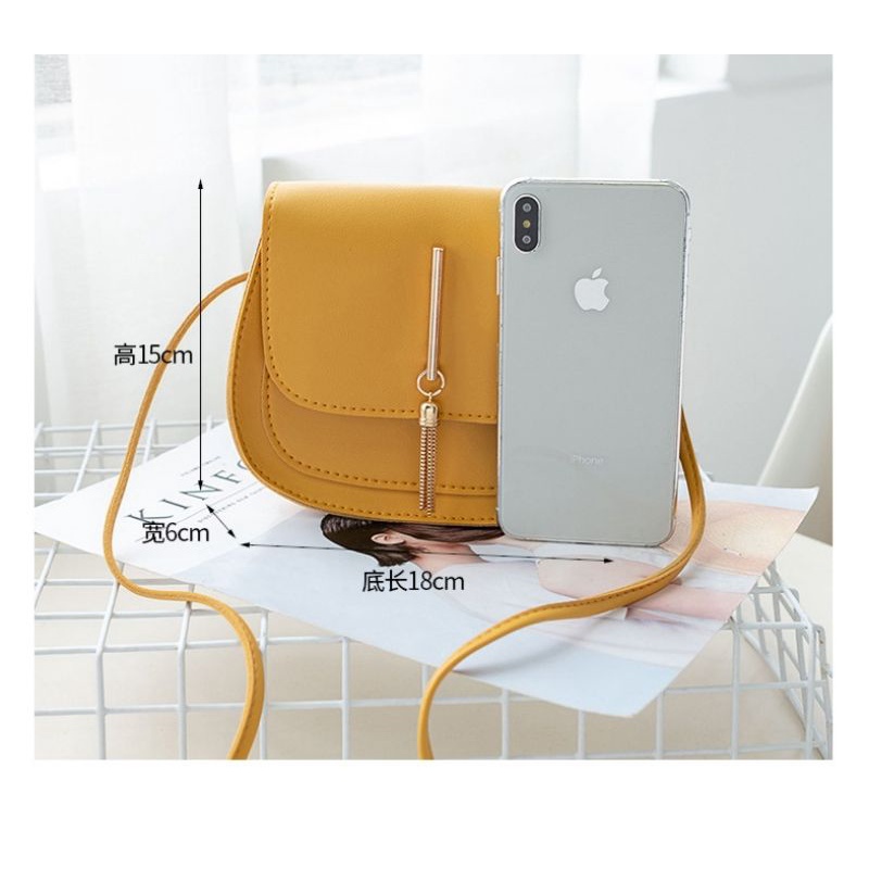 GrosirMart Tas Selempang Korea Kecil Wanita Rumbai Woman Bag Style Fashion Tren Imut Cantik A46
