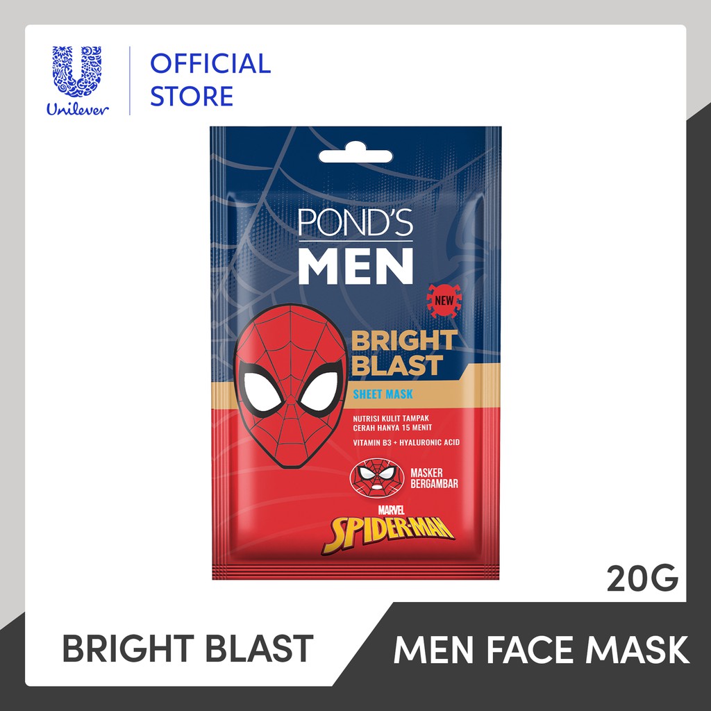 [GIFT] Ponds Men Bright Blast Face Sheet Mask 20G
