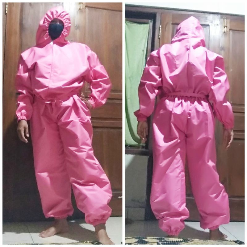 Hazmat baju APD berbahan taslan milky