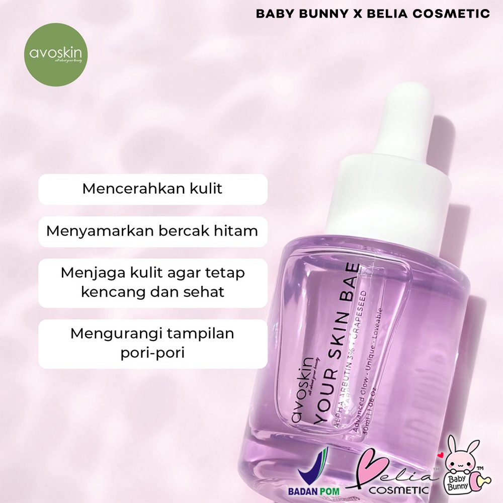 ❤ BELIA ❤ AVOSKIN Your Skin Bae YSB Serum Moisturizer | Toner | Niacinamide | Alpha Arbutin | Vit C | Salicylic Acid