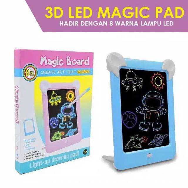 

LED Magic Pad / Magic Drawing Board / papan gambar dengan lampu led
