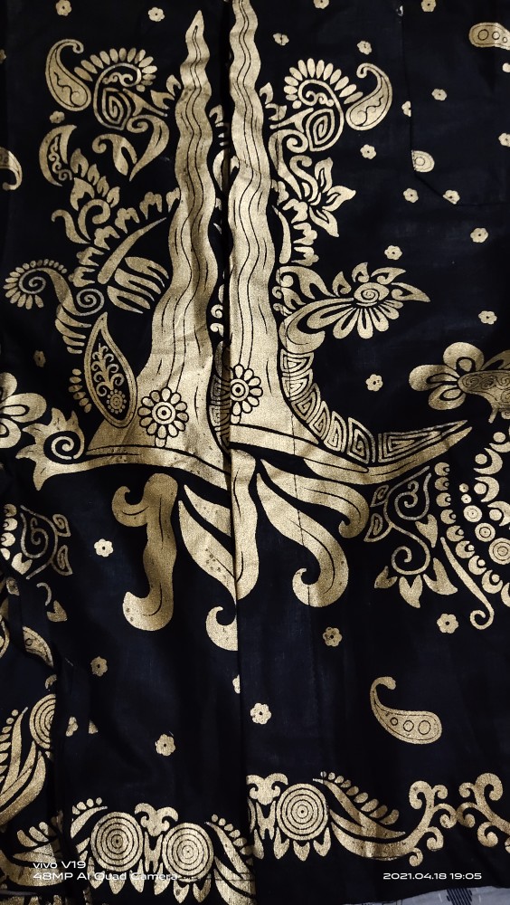 Batik Couple Keluarga Sania Ruffle Ori Ndoro Jowi Dnt Prodo Keris Ireng