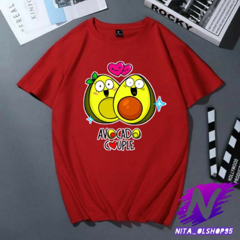 baju avocado kaos anak kartun avocado animasi