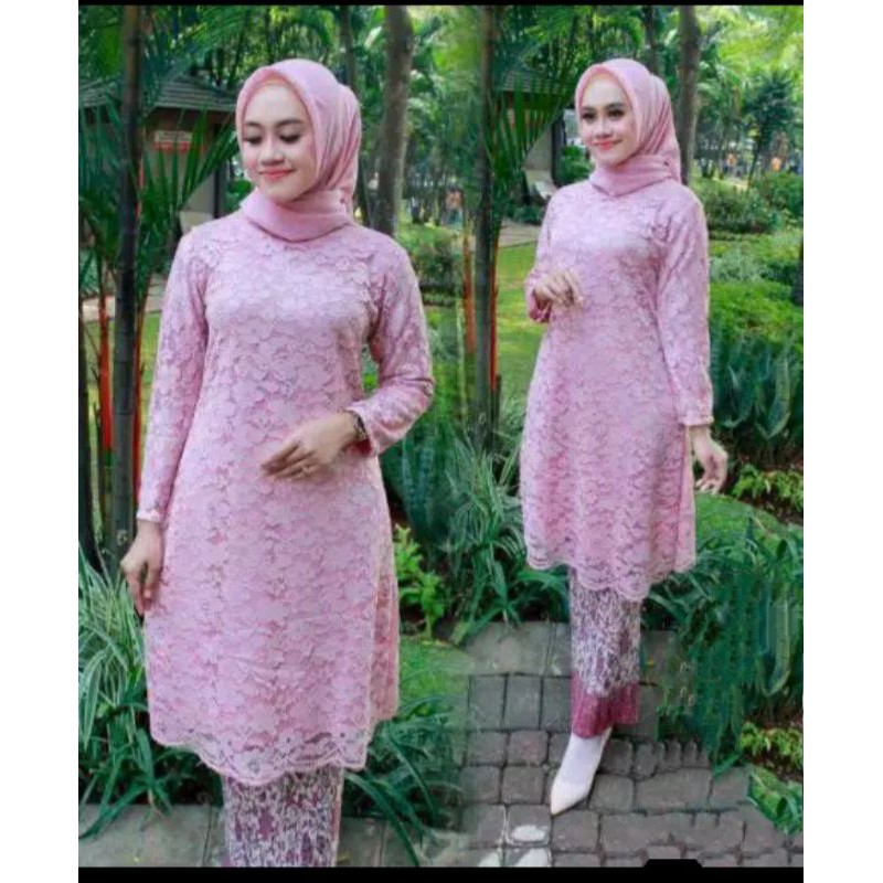 KEBAYA BROKAT TUNIK/BROKAT TUNIK DAHLIA/BROKAT MODERN