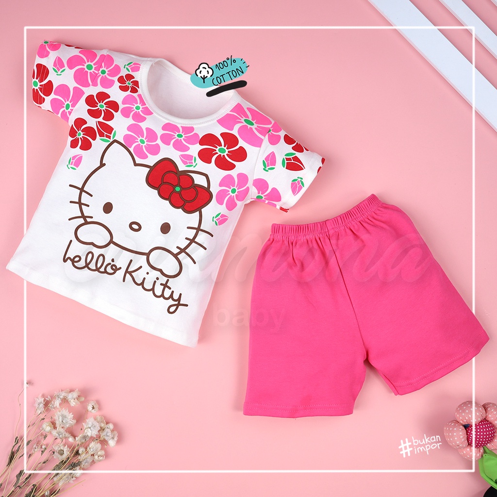 ❤️ setelan anak baju bayi baju anak cewe 1y 2y 3y hello kitty lucu murah ❤️