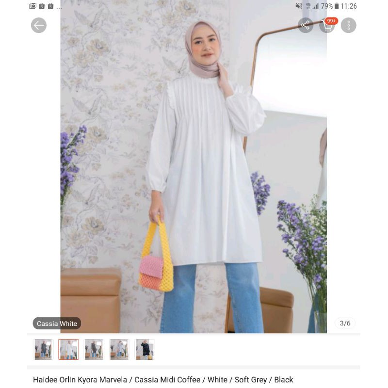 cassia midi white by haideeorlin