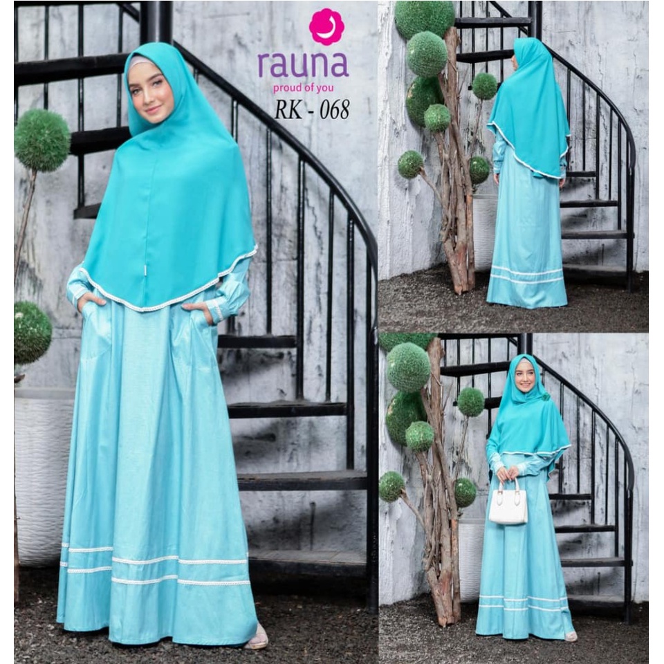 Dress Muslim Wanita / Gamis Rauna RK- 68 / Fashion Muslim