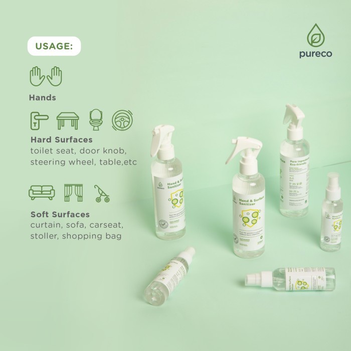 Pureco Hand &amp; Surface Sanitizer 900ml