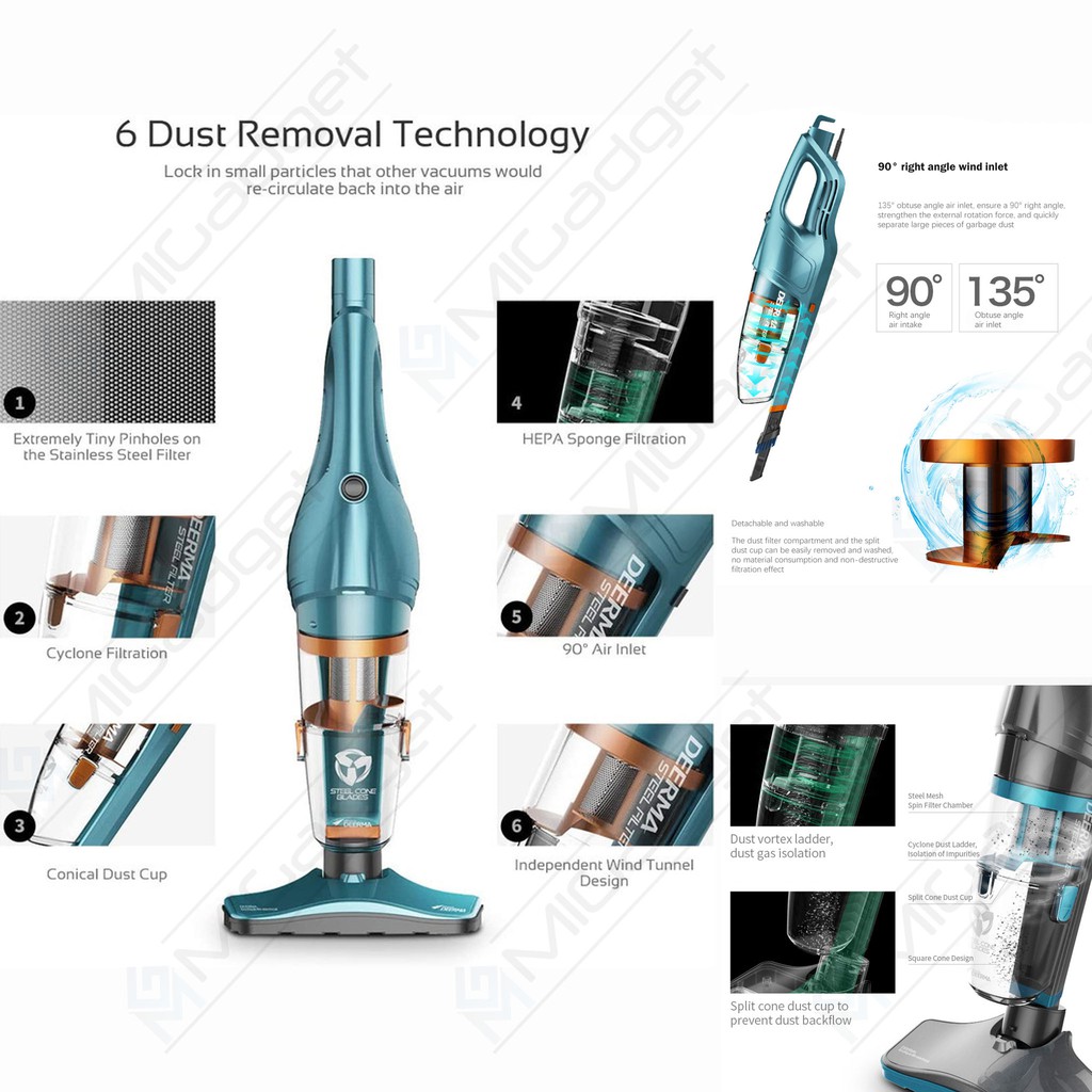 Deerma DX900 DX 900 DX920 DX 920 Handheld 2 in 1 Vacumm Cleaner