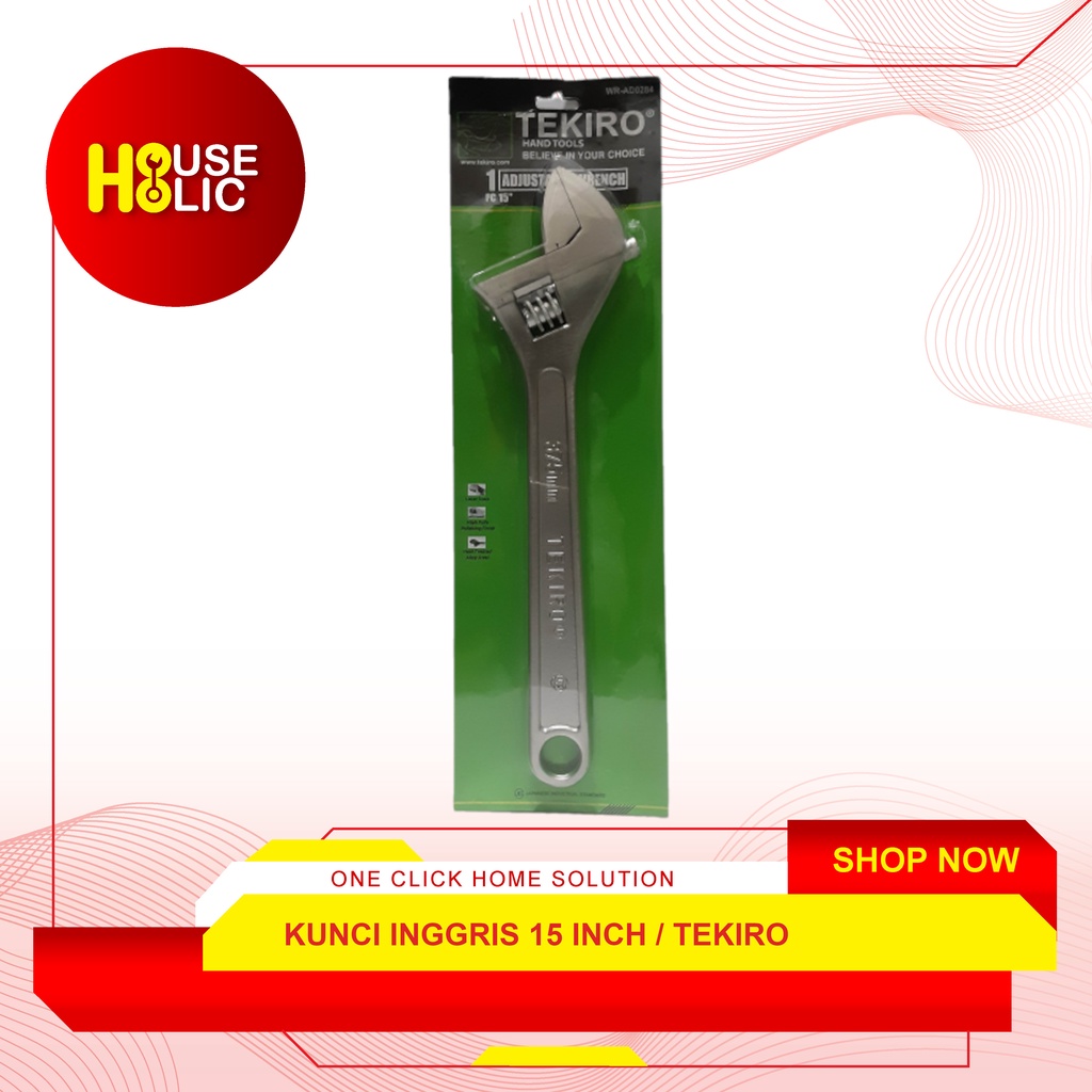 TEKIRO Kunci Inggris 15&quot; / Adjustable Wrench 15 Inch