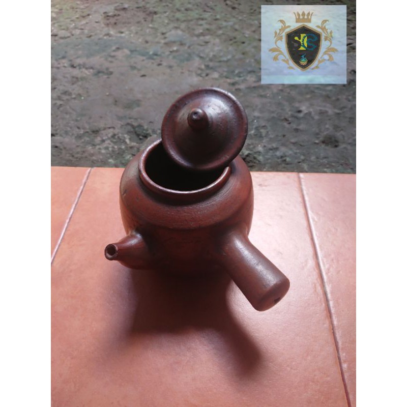 PANCI JAMU GERABAH KENDI TEKO JAMU KRIUK TANAH LIAT / TEKO REBUS JAMU TRADISIONAL TEMBIKAR KLASIK ET