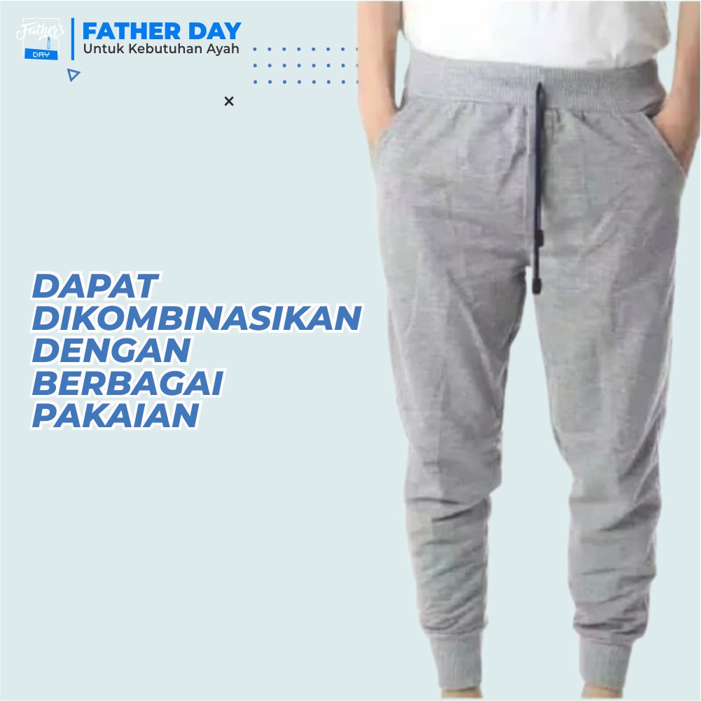 CELANA JOGER JOGGER TRAINING SANTAI KARET HYPEBEAST PRIA COWOK DEWASA 3/4 PANJANG HITAM-2