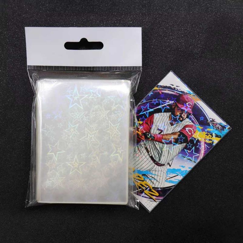 Card Sleeve - Big Star / Little Star / Vertical Heart / Mozaic Effect Hologram