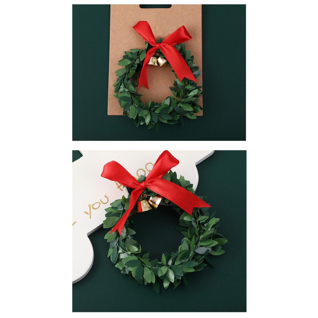 MGRL mini garland daun plastik hiasan natal tanaman artificial palsu b