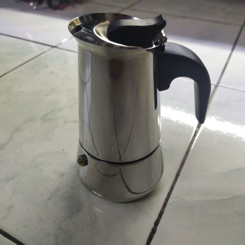 mokapot stainless 2 cup