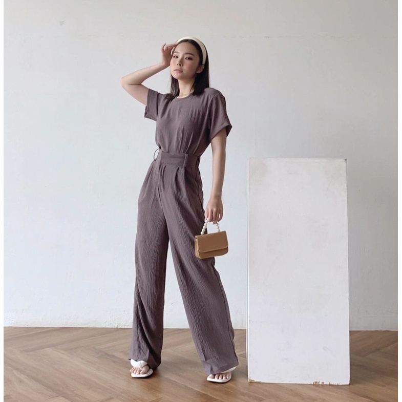 BIANCA 2 IN 1 SET - SETELAN WANITA KANTOR KOREA ( LONG PANTS ) SETELAN FORMAL KANTOR - PAKAIAN WANITA KANTORAN KOREA POLOS - HADIAH / KADO ULTAH CEWEK