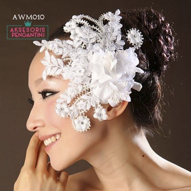 [BISA COD] TIARA AKSESORIS WEDDING HEADPIECE PENGANTIN HIASAN RAMBUT AWM010