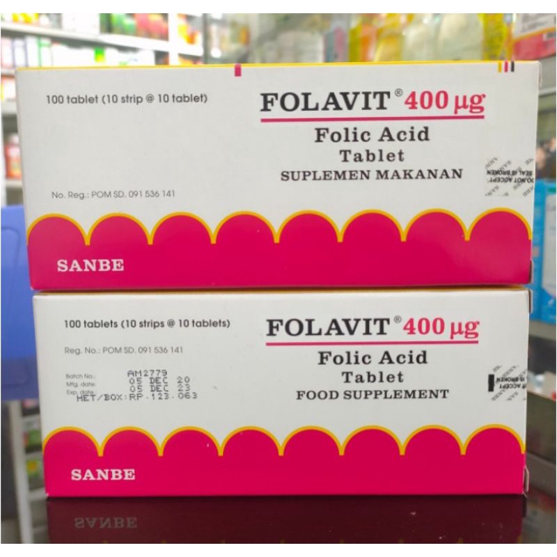 FOLAVIT 400 mcg 1 strip