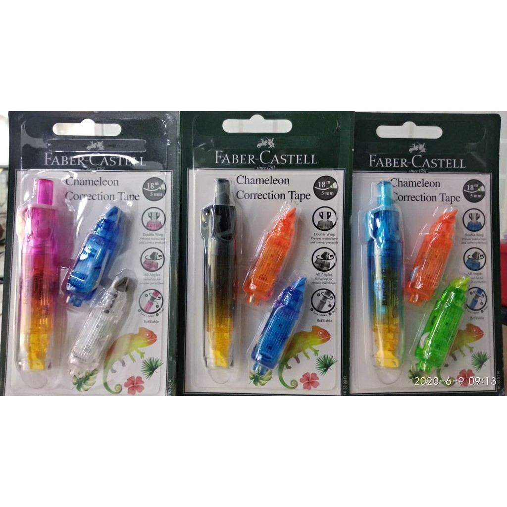 

Correction Tape Faber Castell Chameleon / QJR-506 + 2 Refill