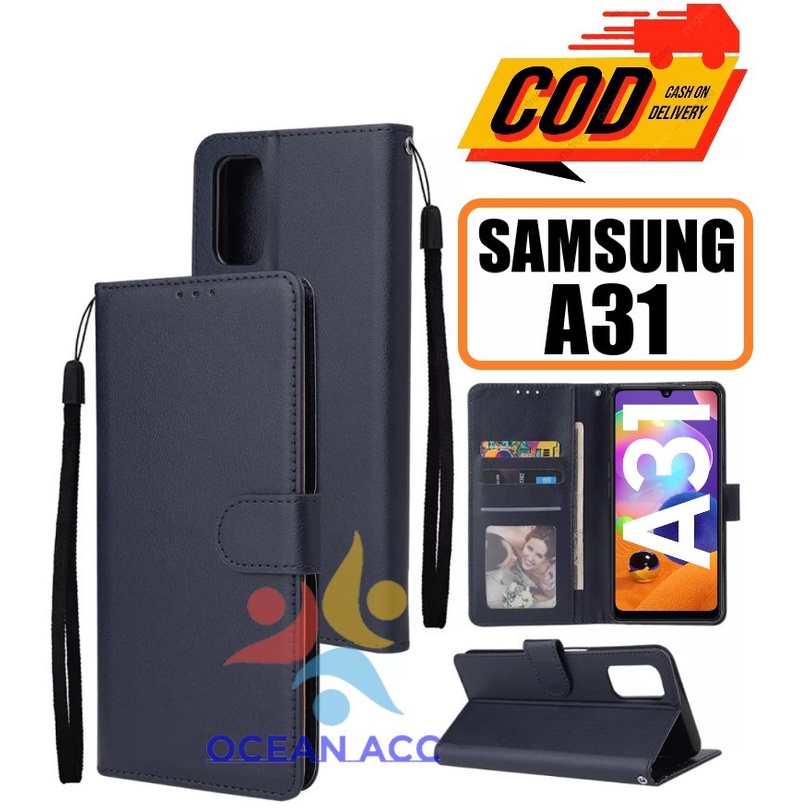 DOMPET HP UNTUK SAMSUNG A31 (2020) NEW LEATHER FLIP CASE SAMSUNG A31 (2020) NEW