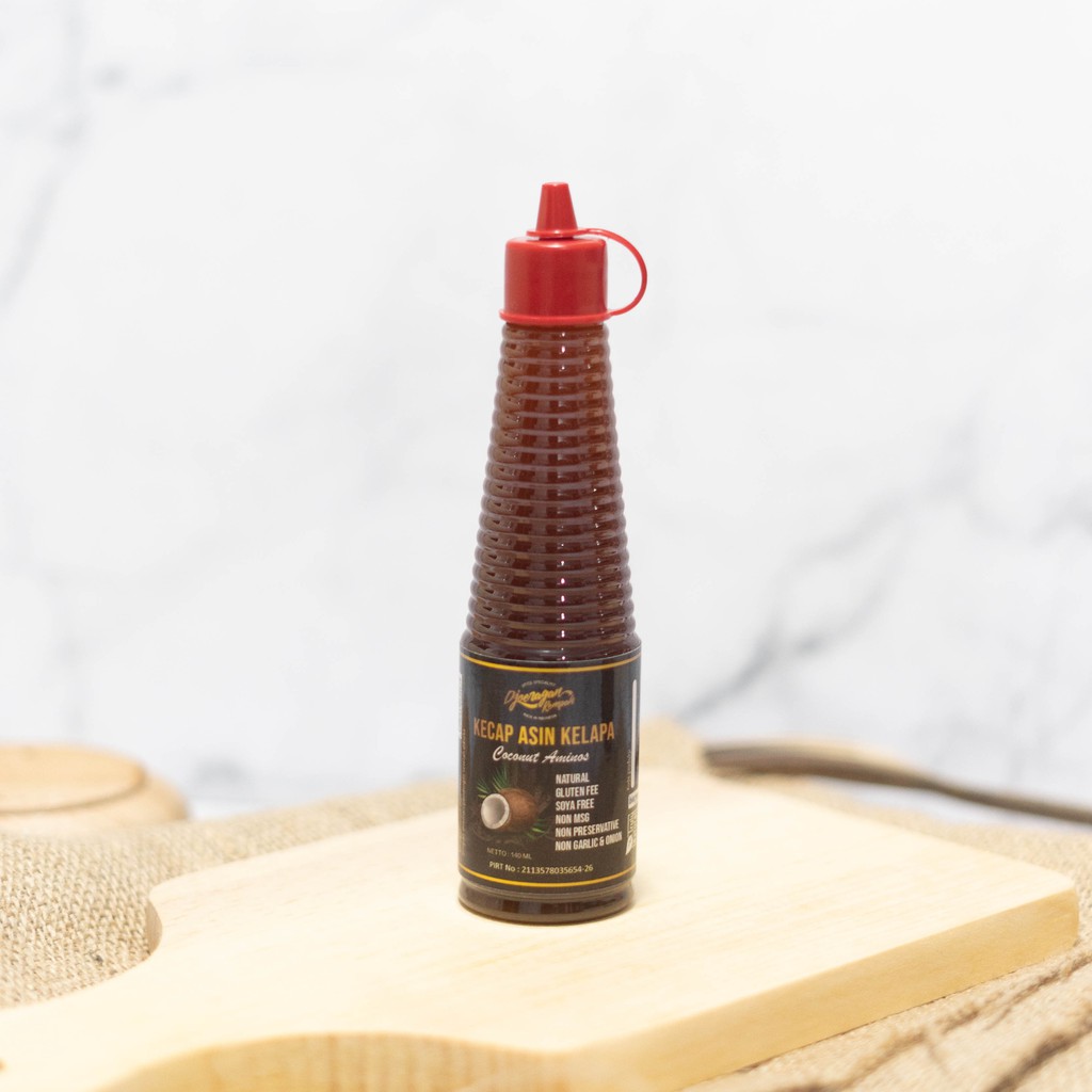 

Kecap Asin Kelapa Djoeragan Rempah 140 ml Low GI Gluten Free