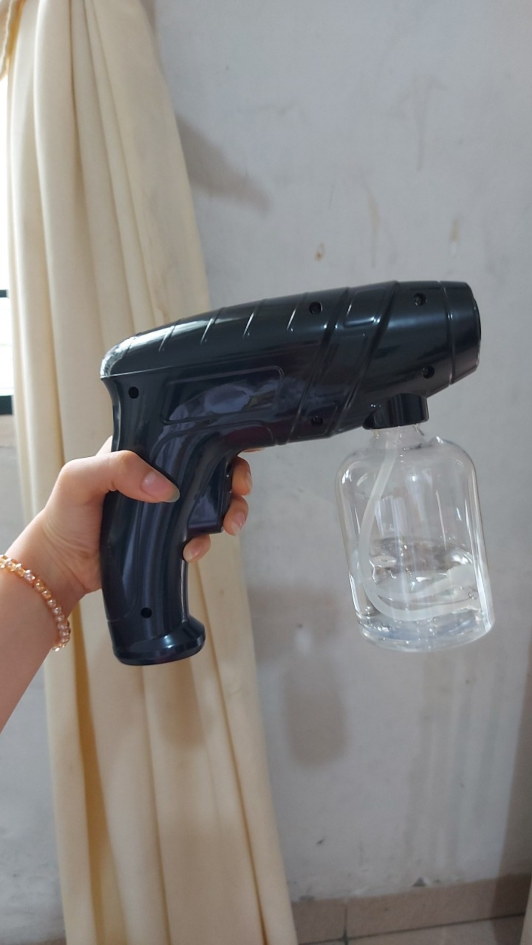 (ready Stock & Fast Shipping > 800ml Mesin Disinfektan Nano Spray Wireless Dengan Lampu Biru