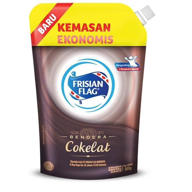 

Terbatas 7QKL0 Frisian Flag Kental Manis Cokelat Pouch 560gr D59