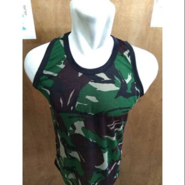 Singlet loreng tni/baju loreng