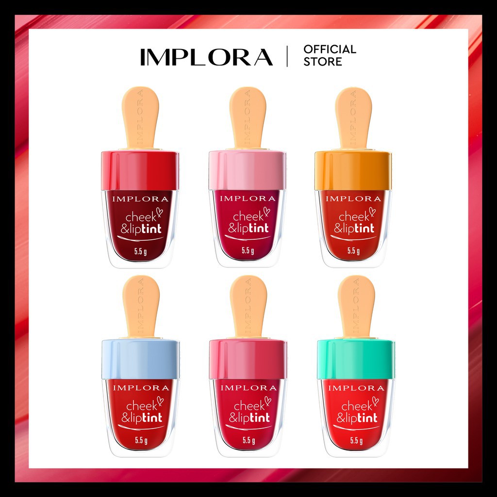 IMPLORA CHEEK AND LIP TINT ORIGINAL BPOM / IMPLORA LIPTINT / IMPLORA LIP TINT