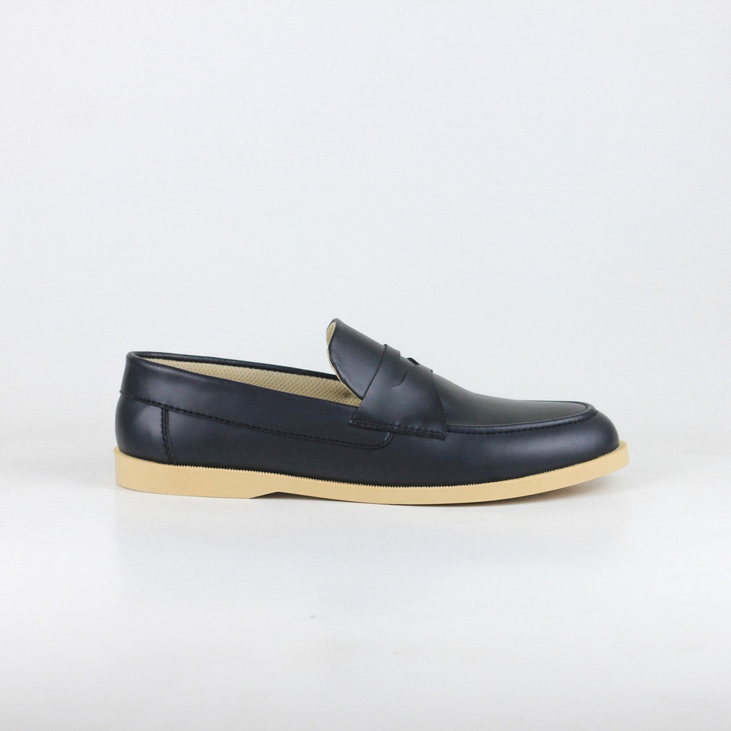 ELVRA - Sepatu Pria Sepatu Kasual Sepatu Casual Loafer - New Flow Black CS