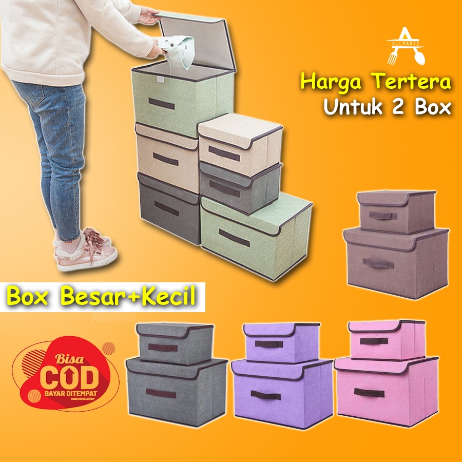 Kotak Tempat Penyimpanan Baju Bayi Selimut Serbaguna B684 2in1 Kotak Penyimpanan Mainan Anak Sepatu Sandal Storage Box Multifungsi