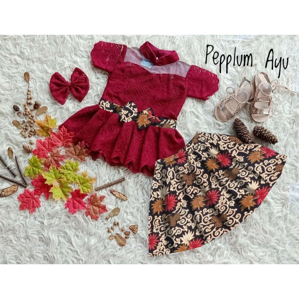 *[RXFK] Set Anak Perempuan / Pakaian Setelan Anak Batik / Setelan Anak / Baju Setelan Anak Batik