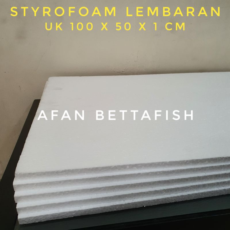 

STYROFOAM LEMBARAN 100 X 50 X 1 CM / STEREFOAM LEMBARAN