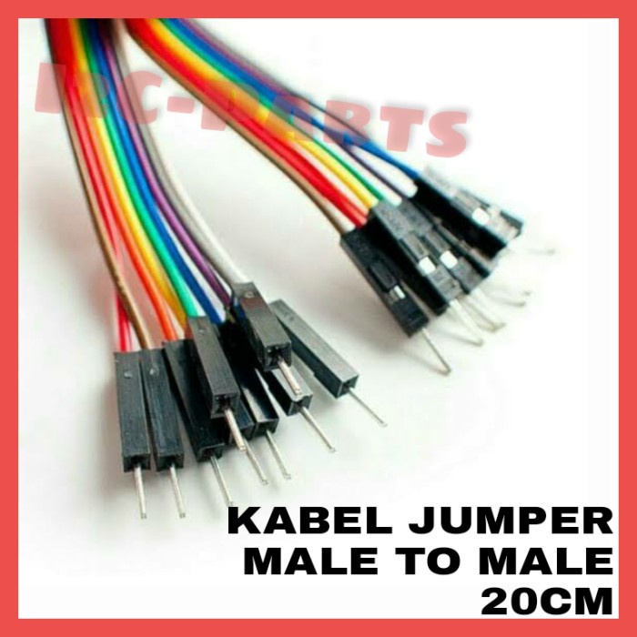 Kabel Jumper Dupont Male to Male 20cm Breadboard Cable Arduino Wire