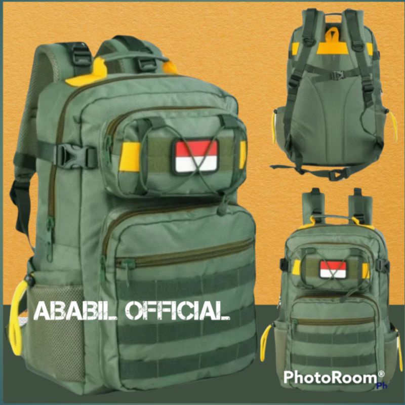 TAS RANSEL=TAS ARMY=TAS TACTICAL TERBARU (FREE 1 LOGO)