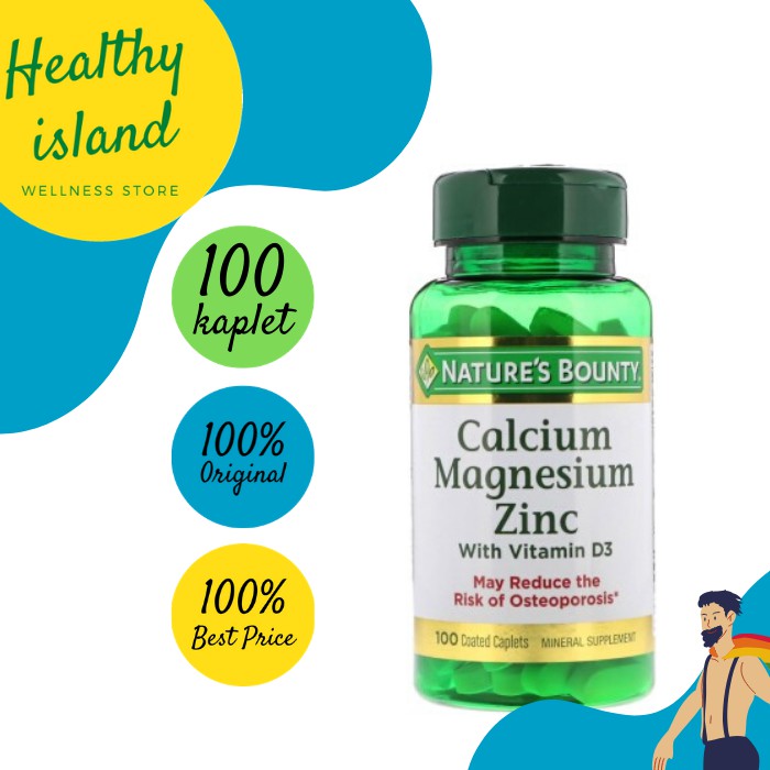 Nature's Bounty Calcium Magnesium Zinc - 100 Kaplet